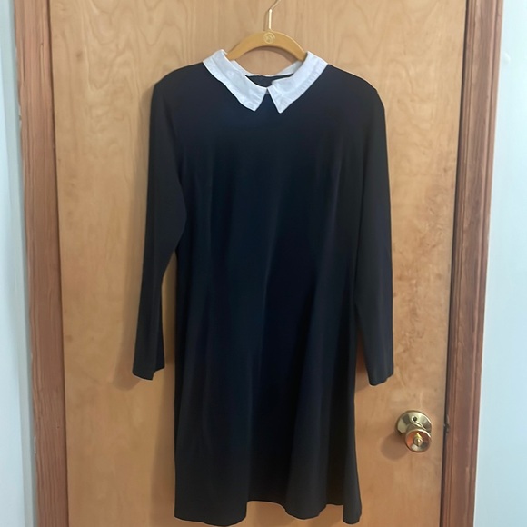 Wednesday Adams Dress-White Collar-Long Sleeve-See Measurements-FINAL PRICE - Picture 1 of 8